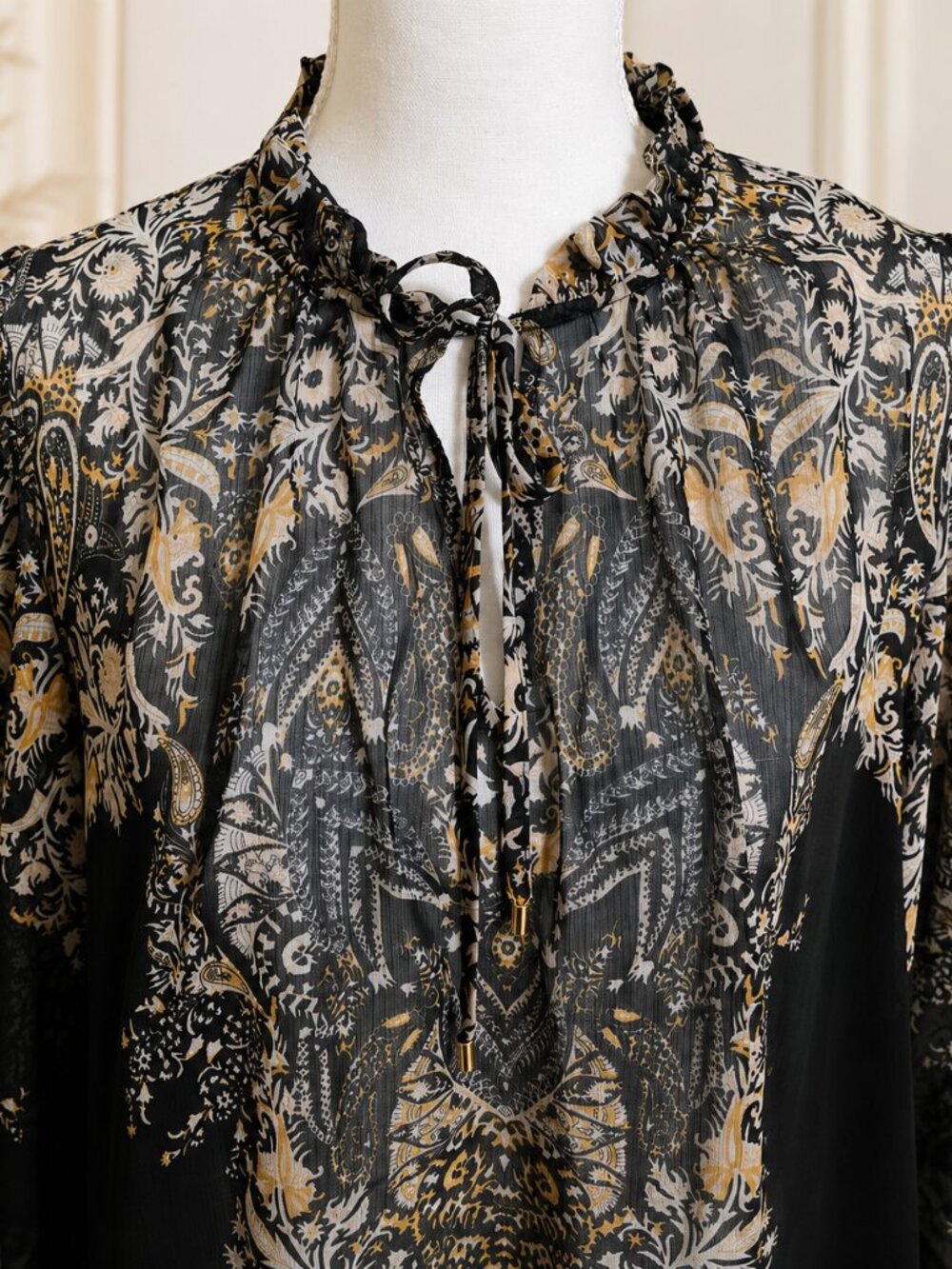 Rachel Zoe Sheer Printed Blouse – Size M NWOT - Picture 2 of 7